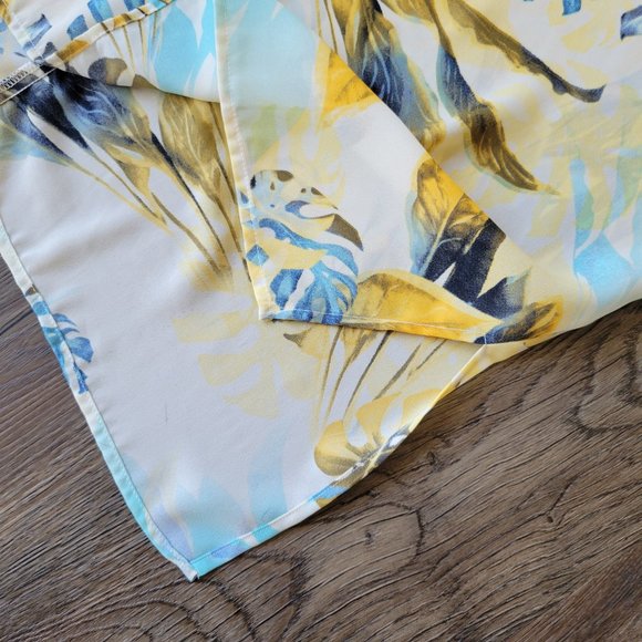 Cap Sleeve Tropical Top - Yellow - Medium - Picture 5 of 5